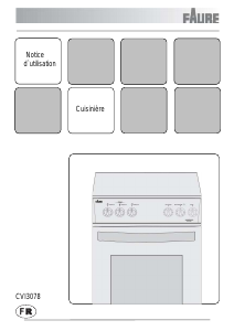 Mode d’emploi Faure CVI3078S Cuisinière