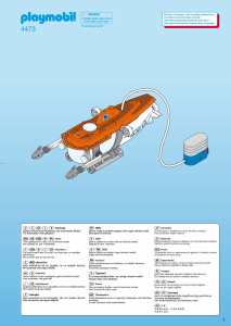 Handleiding Playmobil set 4473 Waterworld Duikbootexpeditie