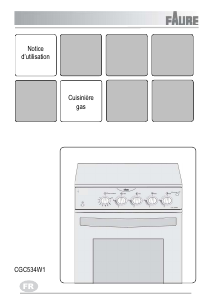 Mode d’emploi Faure CGC534W1 Cuisinière