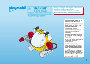 Manual de uso Playmobil set 4478 Waterworld Mini-submarino