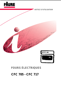 Mode d’emploi Faure CFC705N Four