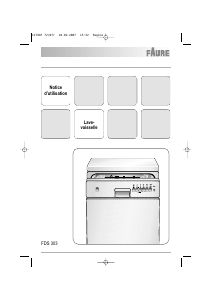 Mode d’emploi Faure FDS303 Lave-vaisselle