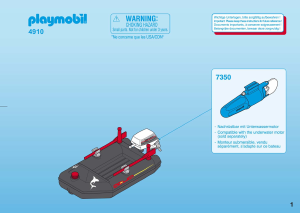 Bruksanvisning Playmobil set 4910 Waterworld Båt med dykare