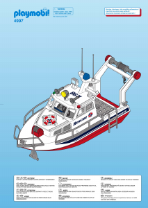 Handleiding Playmobil set 4997 Waterworld Reddingsboot