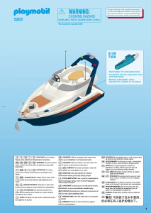 Manuale Playmobil set 5205 Waterworld Yacht fuoribordo