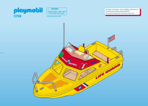 Handleiding Playmobil set 5769 Waterworld Reddingsboot