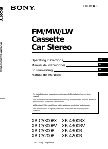 Manual Sony XR-C5300RV Auto-rádio