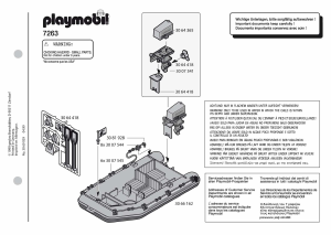 Manuale Playmobil set 7263 Waterworld Motoscafo