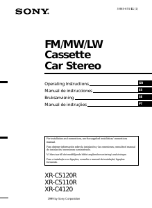 Manual Sony XR-C5110R Auto-rádio