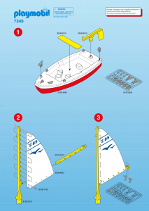 Handleiding Playmobil set 7349 Waterworld Catamaran