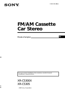 Mode d’emploi Sony XR-C5305 Autoradio