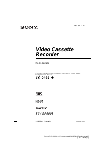 Mode d’emploi Sony SLV-SF900B Magnétoscope