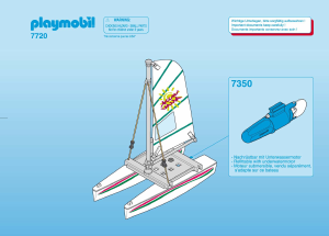 Manual Playmobil set 7720 Waterworld Catamarã