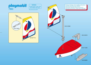 Manual Playmobil set 7963 Waterworld Child-size sailboat