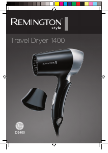 Manual Remington D2400 Travel Dryer 1400 Secador de cabelo