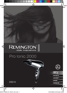Manual Remington D3710 Stylist Turbo 2200 Secador de cabelo