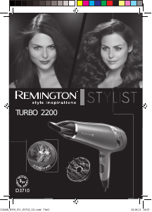 Manual Remington D5010 Pro Ionic 2000 Secador de cabelo