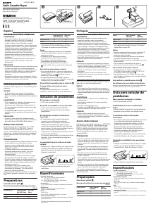 Manual de uso Sony WM-FX453V Walkman Grabador de cassette