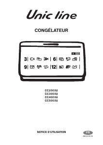 Mode d’emploi Unic Line CC5003U Congélateur