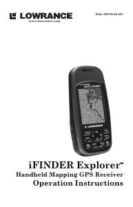 Bruksanvisning Lowrance iFINDER Explorer Handhållen navigation