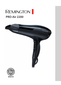 Manual Remington D5210 Pro-Air 2200 Secador de cabelo
