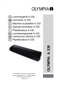 Manual Olympia A 330 Plastificadora