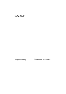 Brugsanvisning Voss-Electrolux ELK22020HV FS Komfur