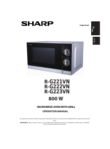 Handleiding Sharp R-G222VN-S Magnetron