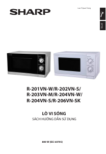Hướng dẫn sử dụng Sharp R-203VN-M Lò vi sóng