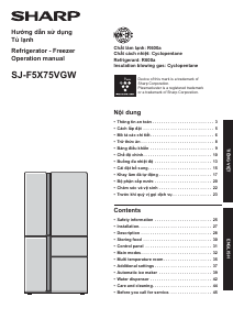 Manual Sharp SJ-F5X75VGW-BK Fridge-Freezer