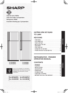 Hướng dẫn sử dụng Sharp SJ-XP430PG-SL Tủ đông lạnh