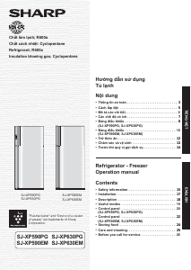 Manual Sharp SJ-XP630EM-BK Fridge-Freezer