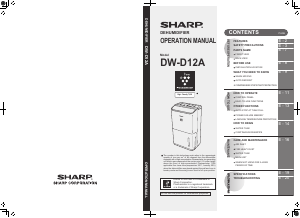 Handleiding Sharp DW-D12A-W Luchtontvochtiger