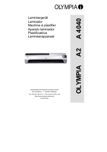 Manuale Olympia A 4040 Plastificatrice