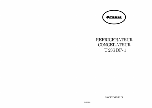 Mode d’emploi Urania U236DF-1 Réfrigérateur combiné