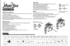 Manual Robotime set AM601 Mechanical Models Orpheus