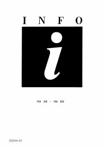 Mode d’emploi Faure FRA826W-3 Réfrigérateur