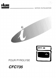 Mode d’emploi Faure CFC735W Four
