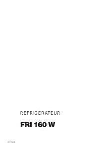 Mode d’emploi Faure FRI160W Réfrigérateur