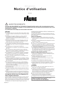 Mode d’emploi Faure FRT143W Réfrigérateur