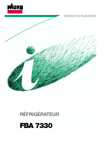 Mode d’emploi Faure FBA7330 Réfrigérateur