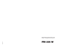Mode d’emploi Faure FRI235W Réfrigérateur