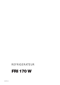 Mode d’emploi Faure FRI170W Réfrigérateur
