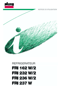 Mode d’emploi Faure FRI237W Réfrigérateur