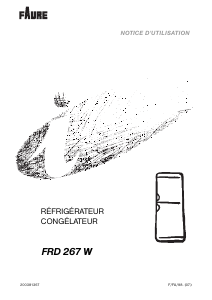 Mode d’emploi Faure FRD267W Réfrigérateur combiné