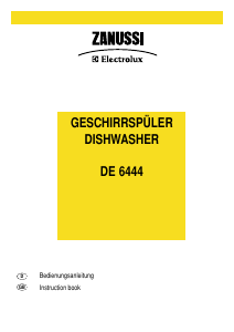 Handleiding Zanussi-Electrolux DE6444 Vaatwasser