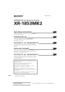 Használati útmutató Sony XR-1853MK2 Autórádió