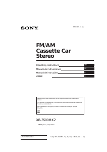 Manual Sony XR-3500MK2 Auto-rádio