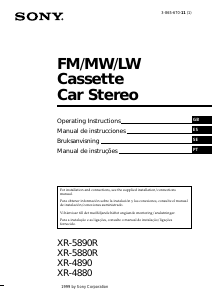 Manual Sony XR-5890R Auto-rádio