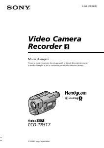 Mode d’emploi Sony CCD-TR517 Caméscope